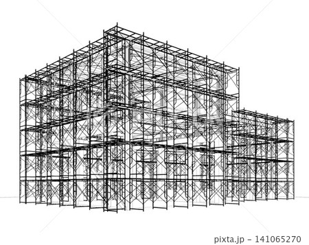 3D illustration of building and construction 3D illustration of building and construction 141065270