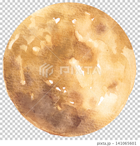 Watercolor illustration of the moon Watercolor illustration of the moon 141065601