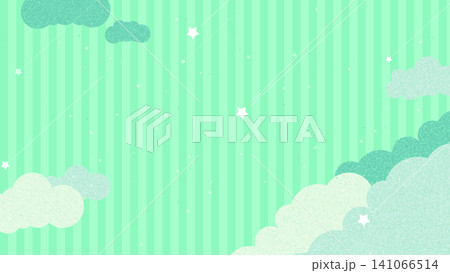 ストライプと雲のファンシーで幻想的な背景壁紙 ストライプと雲のファンシーで幻想的な背景壁紙 141066514