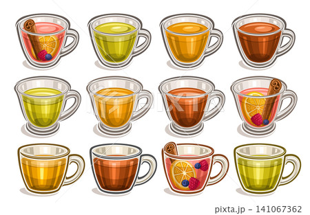 Vector Mugs Set Vector Mugs Set 141067362
