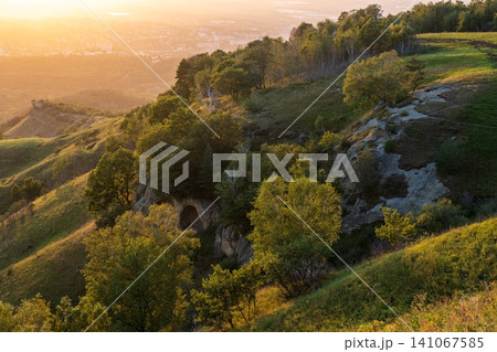 Summer Mountains Landscape with Green forest. 141067585