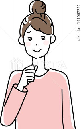 目を輝かせる女性 141067730