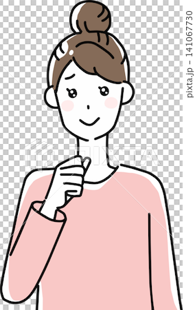目を輝かせる女性 141067730