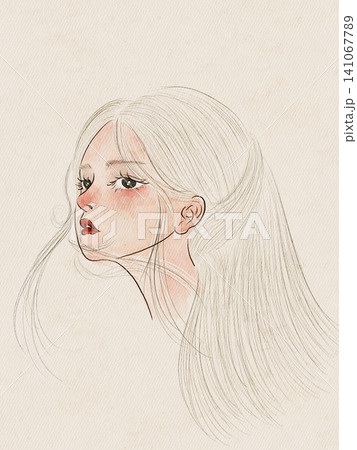 portrait of a beautiful girl 141067789