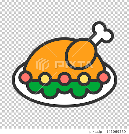 ローストターキーのイラスト ローストターキーのイラスト 141069380