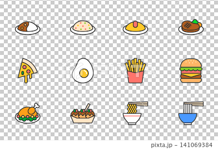 Cooking and food icon set Cooking and food icon set 141069384
