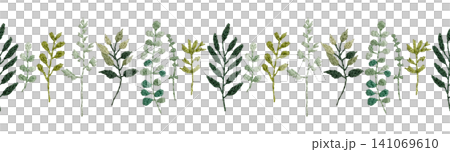 [Seamless Plant Pattern] Hand Embroidery Illustration Material 141069610