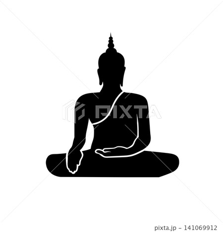 Buddha Silhouette icon Buddha Silhouette icon 141069912