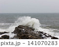 岩と波しぶき 141070283