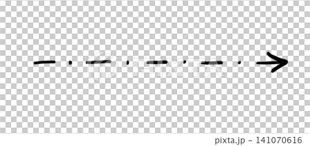 Hand drawn dashed line with arrow indicating forward movement and progress on transparent or white background Hand drawn dashed line with arrow indicating forward movement and progress on transparent or white background 141070616