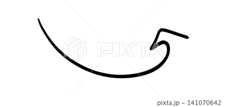 Simple hand-drawn black arrow pointing upwards and to the right on transparent or white background Simple hand-drawn black arrow pointing upwards and to the right on transparent or white background 141070642