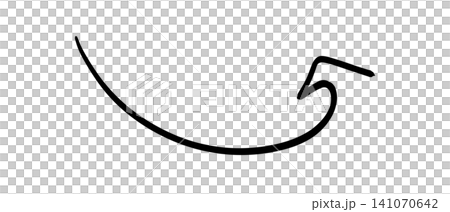 Simple hand-drawn black arrow pointing upwards and to the right on transparent or white background Simple hand-drawn black arrow pointing upwards and to the right on transparent or white background 141070642