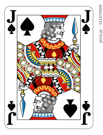 Jack of Spades Design from Deck of Playing Cards Jack of Spades Design from Deck of Playing Cards 141074009