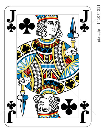 Jack of Clubs Design from Deck of Playing Cards Jack of Clubs Design from Deck of Playing Cards 141074011