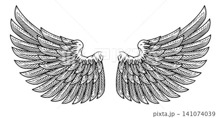 Bird Feather Angel Eagle Wings Pegasus Design Bird Feather Angel Eagle Wings Pegasus Design 141074039