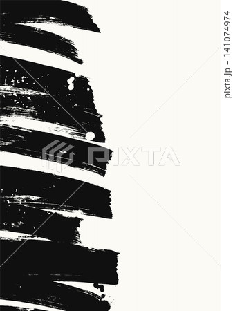 Bold Black Brush Strokes Abstract Background Bold Black Brush Strokes Abstract Background 141074974