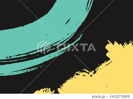 Abstract color brush curve with teal accent Abstract color brush curve with teal accent 141075009