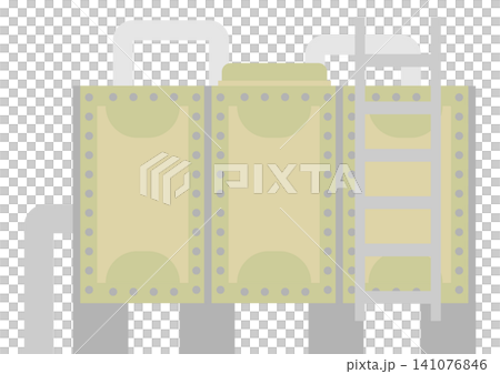 Illustration material of a simple water storage tank Illustration material of a simple water storage tank 141076846