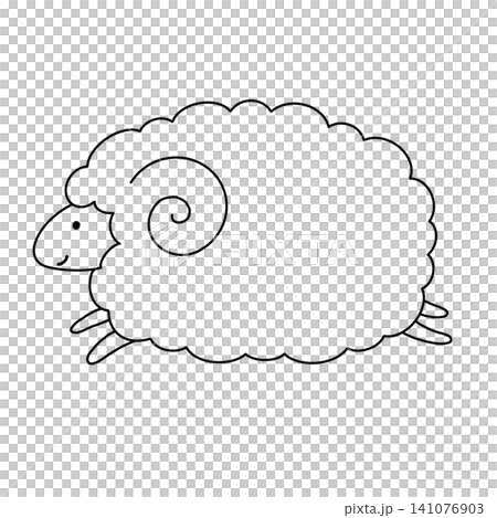 Year of the Sheep - Cute sheep illustration Year of the Sheep - Cute sheep illustration 141076903