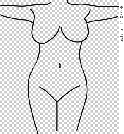 女性身體插圖 141077446