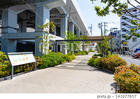 オオゼキ 西荻窪店の西側の遊歩道 東京都杉並区松庵 オオゼキ 西荻窪店の西側の遊歩道 東京都杉並区松庵 141077657