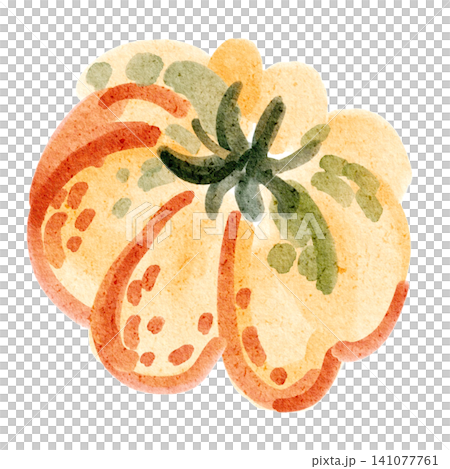 Tomato watercolor illustration yellow vegetable clipart isolated Tomato watercolor illustration yellow vegetable clipart isolated 141077761