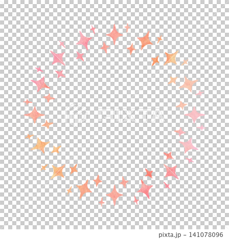 Cute watercolor frame material, red tones, circular, glittery. Cute watercolor frame material, red tones, circular, glittery. 141078096