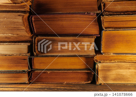 Old Books Stack,Pages From Side, Reading Concept, Education Knowledge Background Old Books Stack,Pages From Side, Reading Concept, Education Knowledge Background 141078666