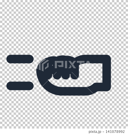 An icon of a fist throwing a punch to the left. An icon of a fist throwing a punch to the left. 141078992