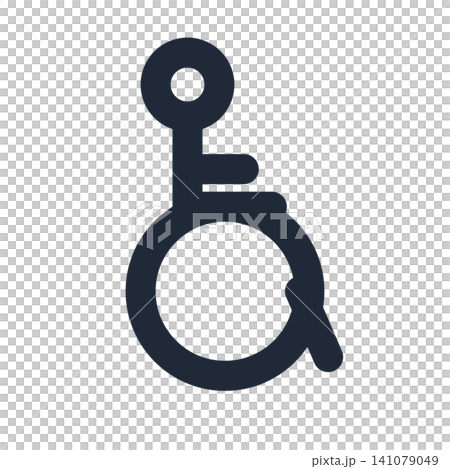 Wheelchair symbol (barrier-free) icon Wheelchair symbol (barrier-free) icon 141079049