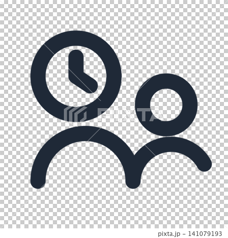 Simple line drawing icons for meeting times Simple line drawing icons for meeting times 141079193