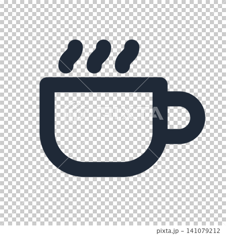 Simple line art icons for coffee breaks Simple line art icons for coffee breaks 141079212