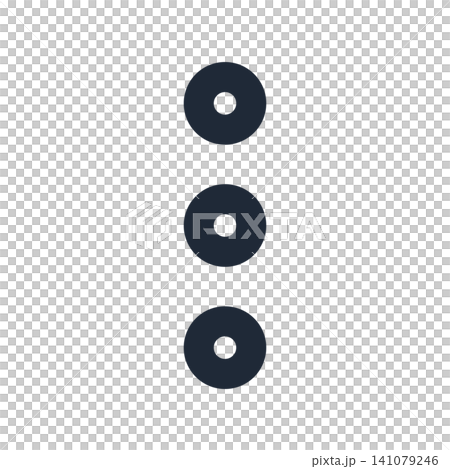 Kebab menu icon (three vertical dots) Kebab menu icon (three vertical dots) 141079246