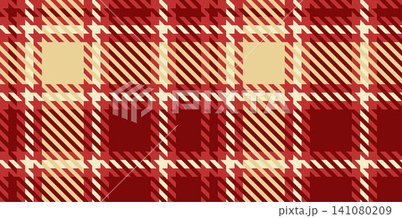 Traditional Red Beige Christmas Houndstooth Tartan Holiday Plaid Pattern Traditional Red Beige Christmas Houndstooth Tartan Holiday Plaid Pattern 141080209