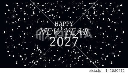 Happy New Year 2027 Greeting Card Happy New Year 2027 Greeting Card 141080412