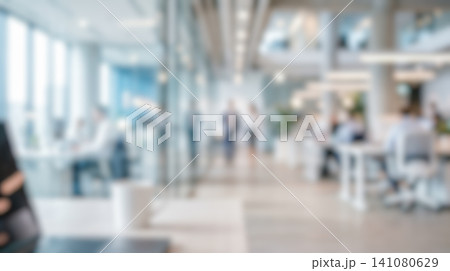 Modern corporate business office blurred abstract background professional workplace interior soft bright daylight beautiful bokeh busy company environment workers walking together Modern corporate business office blurred abstract background professional workplace interior soft bright daylight beautiful bokeh busy company environment workers walking together 141080629