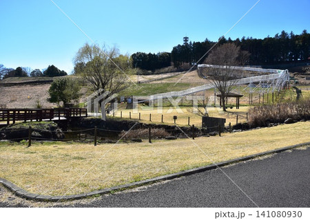 神奈川県 県立おだわら諏訪の原公園の陽だまりの丘散策路とローラーすべり台 神奈川県 県立おだわら諏訪の原公園の陽だまりの丘散策路とローラーすべり台 141080930