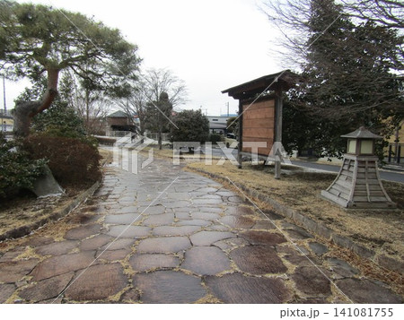 冬に訪れて雪が降った、福島県の白石城 冬に訪れて雪が降った、福島県の白石城 141081755