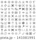artificial intelligence and future technology icon set vector illustration 141081991