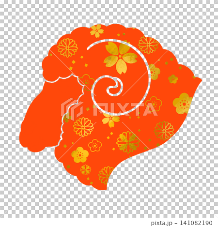 Year of the Sheep - Cute floral sheep illustration Year of the Sheep - Cute floral sheep illustration 141082190