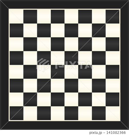 Top down view chess board black and white Top down view chess board black and white 141082366
