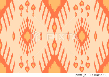 Abstract ikat art background. Uzbekistan ikat pattern. Uzbekistan pattern design for background, wallpaper, textile, art, clothing, wrapping paper, scarf, carpet, print, Uzbek fabric Abstract ikat art background. Uzbekistan ikat pattern. Uzbekistan pattern design for background, wallpaper, textile, art, clothing, wrapping paper, scarf, carpet, print, Uzbek fabric 141084430