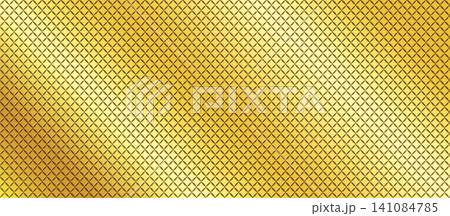 Shiny aluminum mesh with diamond perforations and metallic gold elements. Modern industrial surface with realistic brushed metal texture and clean geometric design on white. Shiny aluminum mesh with diamond perforations and metallic gold elements. Modern industrial surface with realistic brushed metal texture and clean geometric design on white. 141084785
