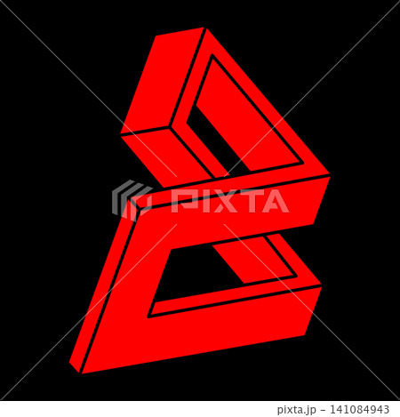 Illusion shapes. 3d geometry. Optical illusion figures. Sacred geometry object. Illusion shapes. 3d geometry. Optical illusion figures. Sacred geometry object. 141084943
