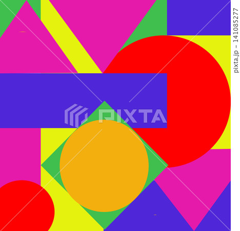 Abstract Colorful Geometric Shapes Seamless Pattern Background Abstract Colorful Geometric Shapes Seamless Pattern Background 141085277