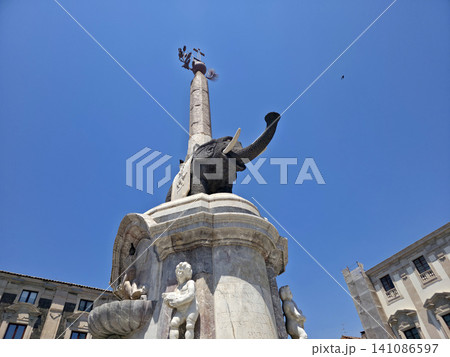 CATANIA Sicily Italy elephant palace in dome place 141086597