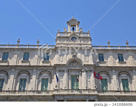 CATANIA Gymnasium palace Baroque old facade CATANIA Gymnasium palace Baroque old facade 141086606