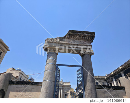 Roman Amphitheater of Catania Lava stones Roman Amphitheater of Catania Lava stones 141086614