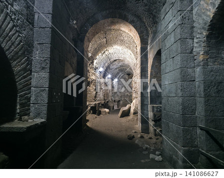 Roman Amphitheater of Catania Lava stones Roman Amphitheater of Catania Lava stones 141086627