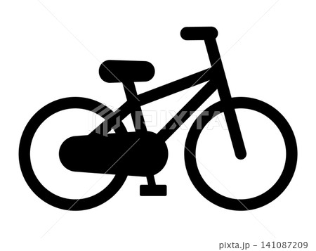 シンプルな自転車のアイコンのイラスト素材 141087209
